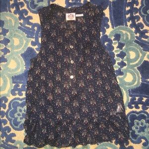 Sheer S Juicy Couture Lovebirds blouse!